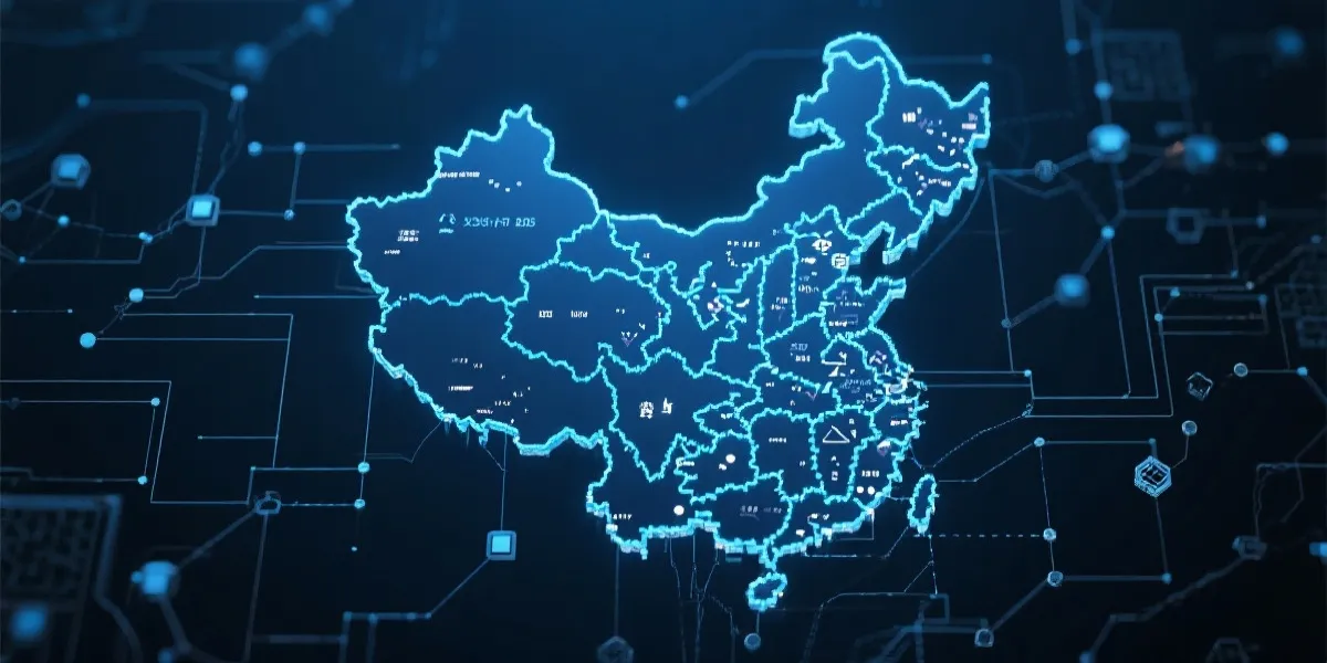 中国大陆节点与覆盖示意图